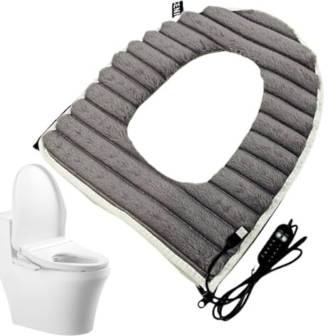 Coprisedile WC invernale - Coprisedile morbido riscaldato, riscaldatore alimentato tramite USB | Tappetino per WC riscaldante per il comfort del bagno, mantiene il sedile caldo quando fa freddo, insta