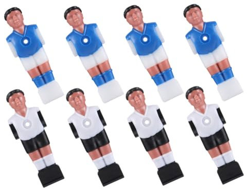 TOYANDONA 8stücke Teiliges Foosball Ersatzspieler Tischfußball Figuren Schwarz-weiß Blau Robust Und Tragbar Für Tischkicker Zu Hause Büro Und Partys Spielspaß Und Sozialem Miteinander