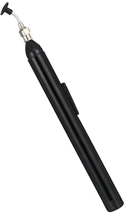 VILLCASE 1 Pieza Pluma antiestática pinzas circuito palanca diente arrancador extractor Pirador de IC de chip de computadora selector de chip ic aleación de aluminio Black