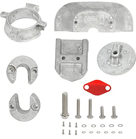 Aluminium Anode Kit 888756Q01 888756Q03 Opferanode für Mercruiser Alpha One Gen 2 Sterndrives, Korrosionsschutz mit Rostfreier Aluminiumlegierung für Boote und Marine
