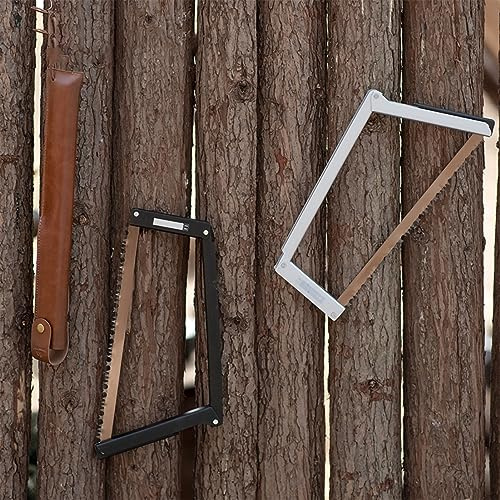 Bnineteenteam Camping Folding Saw Saw Woodworking Mangane Steel Vane Compact & Versatile 350 28mm Serrated Vane/Wing Aluminium Alloy Handle med Easy Vane Replacement för Utomhus (silver
