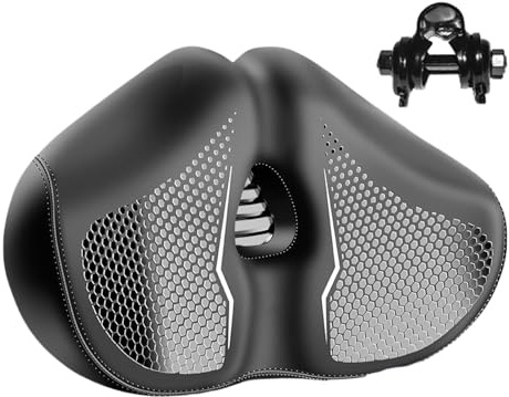 Sella per bici da uomo, traspirante, confortevole, con imbottitura in spugna antiscivolo, antiurto, parti di ricambio per ciclismo e fitness, per esercizi, ciclismo su strada, crociera