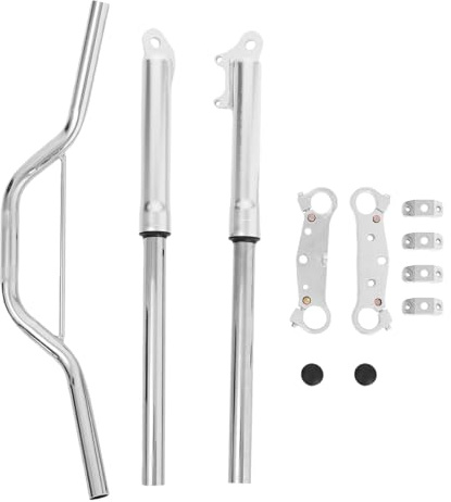 GRIRIW Conjunto de Amortiguadores de Horquilla Delantera Telescópicos para Mini Motocicleta 49cc, Suspensión Delantera Hidráulica Resistente para Motocross y Pit Bike Juvenil, Uso