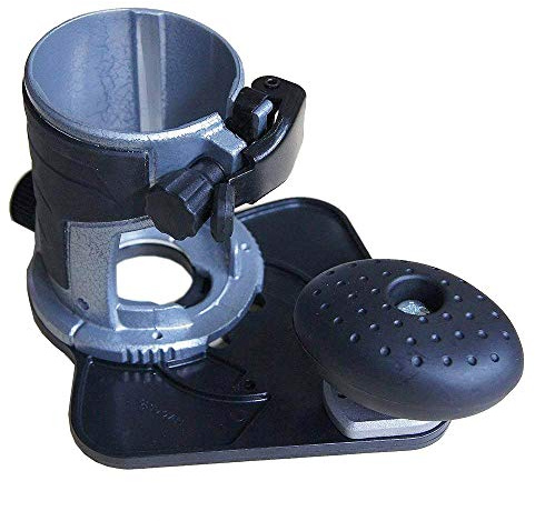 KATSU Trimmer Router Offset Base, Fully Adjustable, for Electirc or Cordless Wood Hand Routers SP10174816
