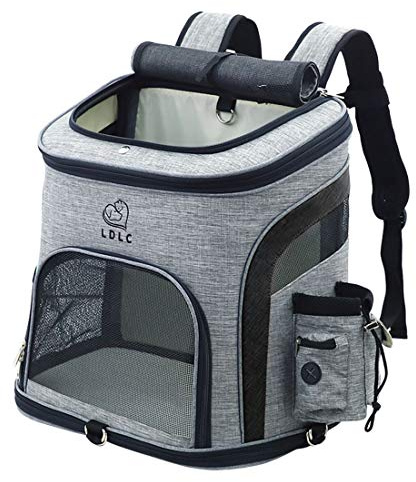 HYZH Groß Haustier Rucksäcke haustiertragetasche Atmungsaktive Outdoor Faltbarer für Hunde und Katzen 40X37X28cm