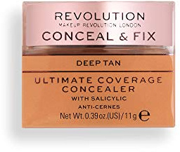 MakeUp Revolution Rev Conceal and Fix Ultimate Coverage Concealer Deep TAN