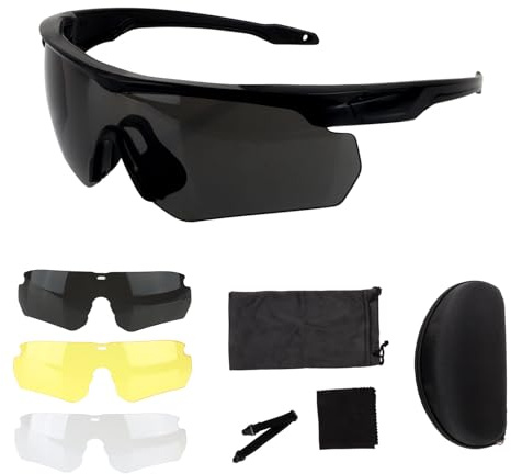 ToopMount Lunettes de sport conduite 3 lentilles pour hommes femmes cyclisme, randonnée, course à pied