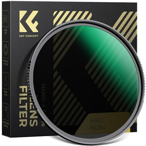 K&F CONCEPT 52mm ND64 Filter (6 Blendenstufen) Fester ND Filter,Graufilter
