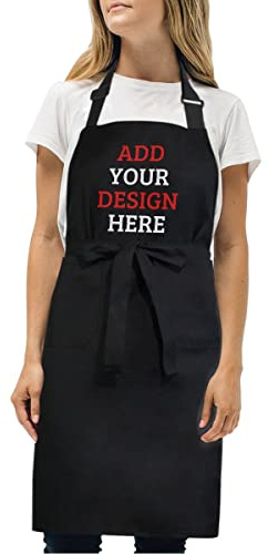 CHIFIGNO Individuelle Unisex-Friseurschürze, verstellbar, personalisierbar, Bildanpassung, Einheitsgröße