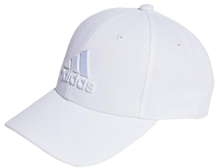 Adidas Unisex Big Tonal Logo Baseball Cap, White, S