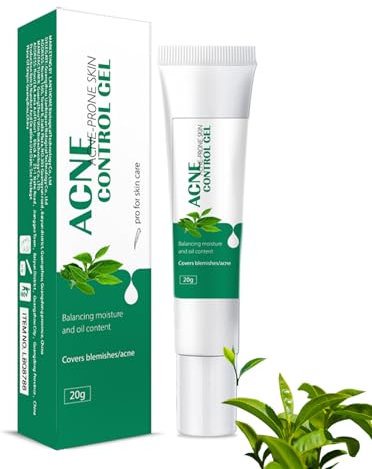 Anti Acne Face Cream, Tea Tree Face Ance Gel, Spot Cream for Acne Treatment and Spot Treatment Shrink Pores, Acne Scars Recovery,Control Sebum Secretion,Relieves Inflammation Redness & Anti-Bacterial