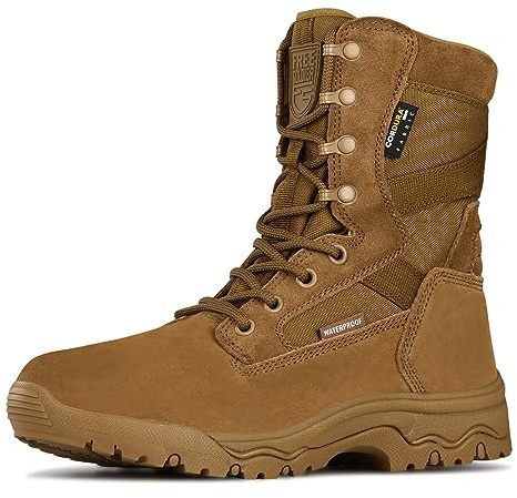 FREE SOLDIER Taktische Herrenstiefel 8 Zoll Leichte Kampfstiefel Langlebige Wildleder Militärische Arbeitsstiefel Wüstenstiefel