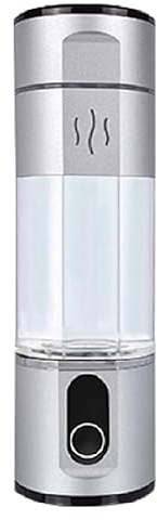 Alkadrops Portable Hydrogen Rich Water Maker Bottle 5000PPB Concentration PEM Membrane SPE Technology Type-C Recharge (Silver)