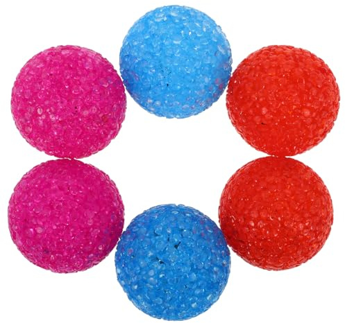 Yardwe 6 Stück Katzenspielzeug Mit Glocken Kunststoff Haustierball Für Interaktives Spielen Kätzchenball Für Fitness Und Jagdspaß
