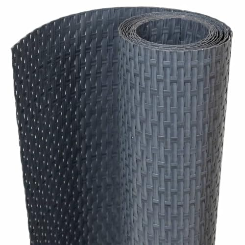 vidaXL Paravent de Balcon Anthracite 400x90 cm résine tressée, écran de Jardin, écran extérieur, écran d’intimité de clôture