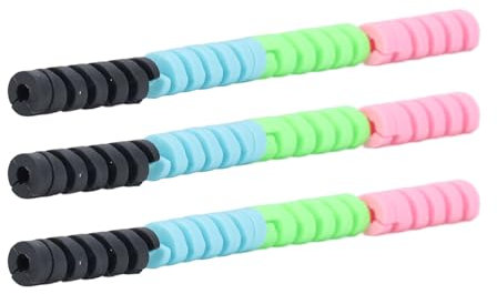 Cyrank 20 Packs Charger Cable Saver, Data Cable Protective Cover USB Cable Protector Phone Cord Protector Spiral Cable Protector Silicone Charger Protector