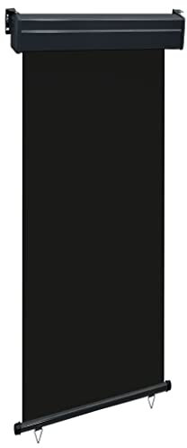 AJSEOYBS Parasole,Ombrelloni da spiaggia,mbrellone da giardino，Tenda Laterale per Terrazzo 80x250 cm Nera Per balconi, giardini, terrazze, relax all'aria aperta