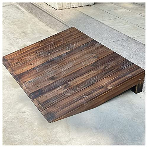 Holz-Rollstuhlrampe, 10,2 cm, 17,8 cm, 20,3 cm, 25,4 cm, 30,5 cm hoch, tragbare, leichte Rampe, Heimtreppe, Tür, Massivholz, barrierefreies Gefälle (35,4 x 19,7 x 4 Zoll/90 x 50 x 10 cm)