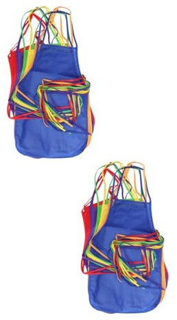 HAKIDZEL 24stücke Junge Mädchen Malschürzen Aus Vliesstoff Und Wiederverwendbar Für Kunst Und Bastelaktivitäten Farben Erhältlich