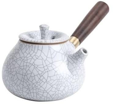 GOOPEEG Teiera Giapponese Teiera Cinese Tradizionale RU Kiln Teiera Realizzata A Mano da Una Collezione di Set da tè Teiera Tradizionale