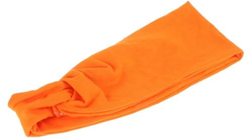 Healeved Damen Turban Haarband Orange Elastisches Kopftuch Für Stilvolle Frisuren Vielseitiges Accessoire Für Partys Tanz Und Alltag Atmungsaktiv Und Leicht