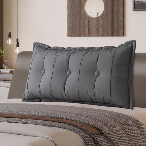 LELEFIDO Rückenkissen, Lesekissen für Bett und Sofa, Bequeme bettkopfteil, Keilkissen, Wandkissen, Sitzkissen, Großes Rückenkissen mit waschbarem Bezug - perfekt zum Anlehnen im Bett