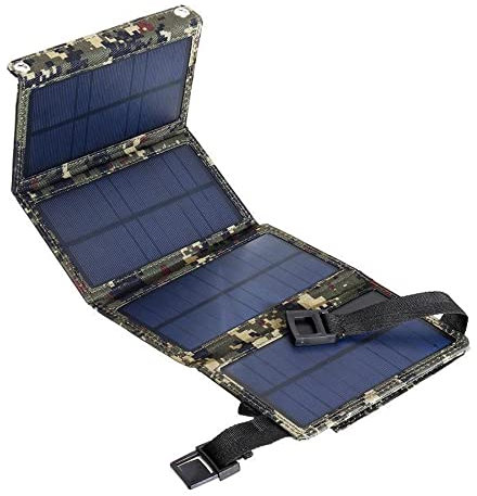 YIWEOG Chargeur Solaire USB 20 W Panneau Solaire Portable Chargeur de téléphone pour iPhone Smartphones Android iPad Tablettes Android Panneau Solaire Pliable pour Camping en Plein air