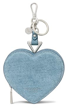 kate spade new york Liv Denim Suede Heart Coin Purse
