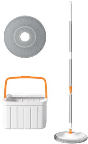 Cañador de Piso y Cubo, trapeador y Conjunto de - de Limpieza de Pisos de Cubo de mapas con Wringer | 2 Compartimento Cleaner de Ventana de Madera húmeda para apartamento de casa en casa