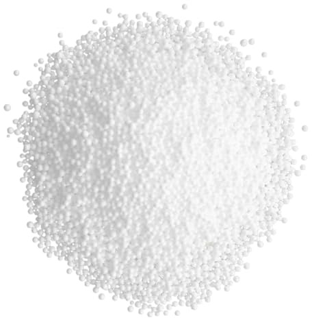 BAZEITFLOW Foams Beads for Bean Bags Pillow Filling 0.90Cm White Soft Stuffing Material for Pillows Couches and Dog Beds 200G Pack