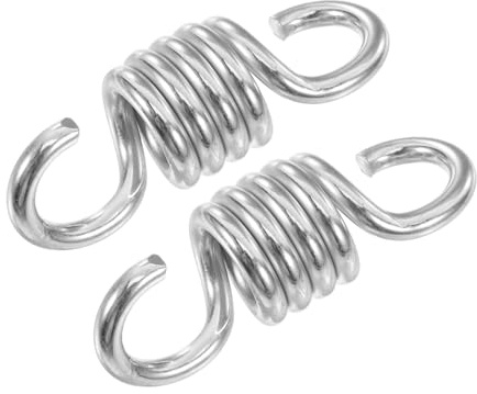 UPKOCH 2 pezzi Kit Molle Sospensione in Metallo per Amache e Sedie Sospese Set Antishock per Altalena da Accessorio Versatile e Resistente per Sedie Appese