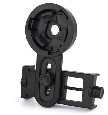 ANDRESLAD Telescope Phone Adapter for Smartphone Photography Mount Holder Compatible with Binoculars and Monoculars Fits Wide Phones Material Easy Alignment and Operation
