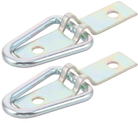 Gogogmee 2 Pezzi Anelli per Fissaggio Carico Rimorchio Ancoraggi Resistenti in Antiruggine Adatti per Moto Camion e Barche Montaggio Superficiale Facile