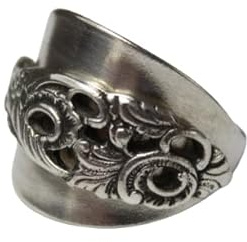 Besteckschmuck, Schmuckring, ca. Größe 55 (17,5), Ring aus Besteck.