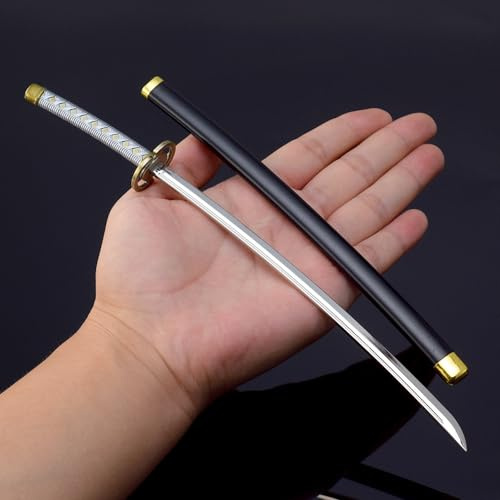 nyyuqi 1/6 Scale 10.23'' Samurai Sword Katana W/Scabbard Metal Fit for 12'' Action Figure Custom (#02)