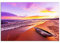 Startonight Cuadro sobre Vidrio - Templado Atardecer Junto al Mar - Moderno Cuadro de Cristal Acrílico 60 x 90 cm