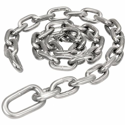 Heavy Duty Galvanised Steel Link Chain – Extra Strong Welded Rust & Corrosion Resistant Security Chain for Bike Locks Padlock Gate Fence & Outdoor Use (3 Metre, 6MM)