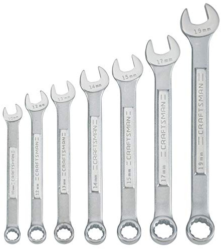 CRAFTSMAN Combination Wrench Set, Metric, 7-Piece (CMMT87015)