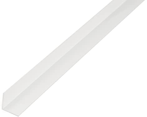Alberts 498740 Winkelprofil | Kunststoff, weiß | 1000 x 25 x 25 mm | 12er Set