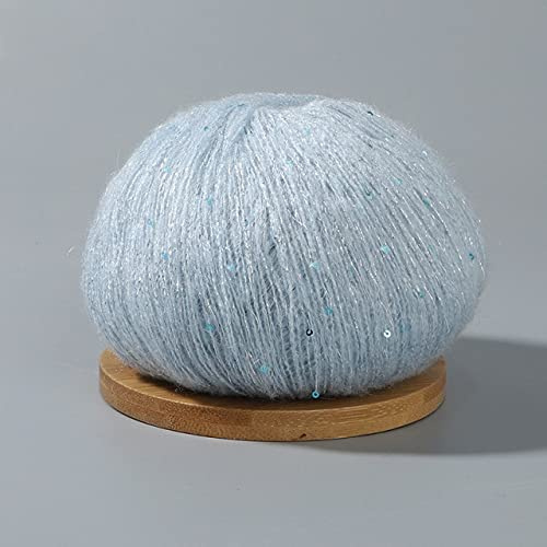 10 Stück Mohair Pailletten Garn Hautfreundlich Häkeln Strickperlen Dünner Faden Wolle Frühling Sommer Pullover Schal Liefert Garne