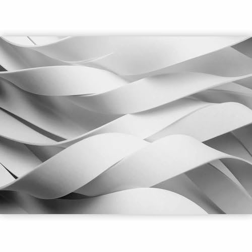 murando Fotomurales Efecto 3D 400x280 cm XXL Papel pintado tejido no tejido Decoración de Pared decorativos Murales moderna de Diseno Fotográfico Efecto 3D ilusión óptica blanco a-B-10007-a-a