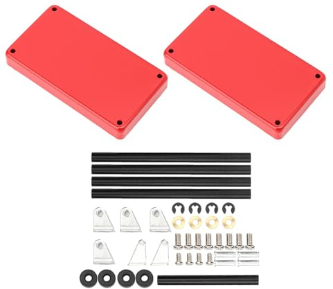 Mini Werkstatt-Rollwagen Werkzeugwagen Montagewagen Werkstattwagen aus Metall Multifunktionaler Wagen 2 Etagen Etagenwagen Materialwagen für Kleinteile wie Muttern Bolzen Schrauben, 86 x 42 x 83(rot)