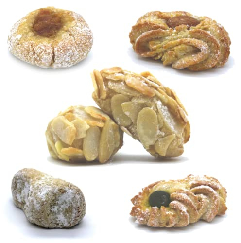 Paste di Mandorla Artigianali Almanegra Delizie Siciliane Miste Assortite al Pistacchio Arancia Classiche Sicilia (Assortita, 20 Pezzi)