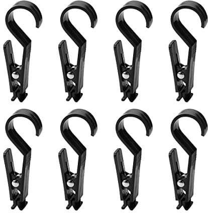 8Pcs Tent Canopy Clips, Jagowa Multifunctional Light Hook Clothespin Equipment Accessories for Camping Outdoor