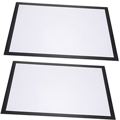 Ciieeo 2 Sets Magnetic Photo Frame Adhesive Picture Frame for Drawing Display Wall