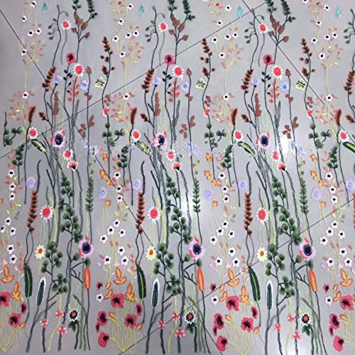 Blumenspitzenstickerei, 135 x 91 cm, Sticknetz, Nähspitzenbesatz, Stoffe für DIY-Kleider, Hochzeitskleid, Brautschleier (grau)
