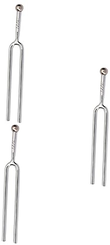Supvox 3stücke Stimmgabel Für Gitarre Und Violine Präzises Stimmgerät Aus Hochwertigem Material Mit Schutzhülle Für Musiker Lehrer Und Wissenschaftsinteressierte Silber