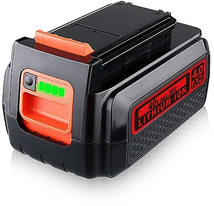 4,0Ah Li-ion Ersatzakku für Black+Decker Akku 36V 40V Max LBXR36 LBX36 LBXR2036 LBX1540 LBX2040 LBX2540 BL2536 BL20362 LCS1240 für Black+Decker 36V Akku-Elektrowerkzeugen mit Ladestandanzeige