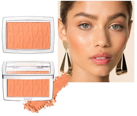 Gaufré blush Palette soyeux Matte blush Palette maquillage longue durée, contour et mise en valeur pour un blush de couverture constructible avec un éclat naturel blush Powder & face (Corail)