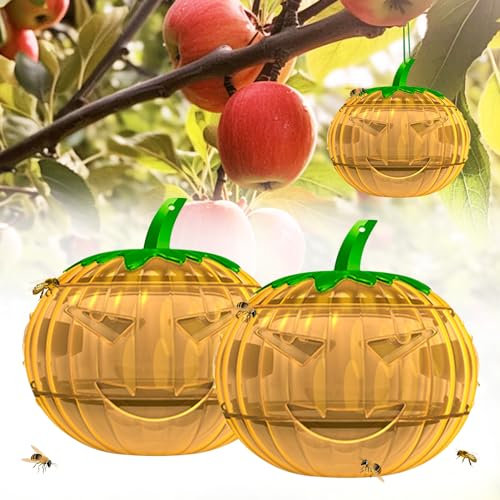 Wespenfalle für Draußen mit lockstoff, Wespenfalle Zimmermanns-Bienenfallen Fänger Yellow Jacket Killer Outdoor-hängende Hornissenfalle für Garten, Bauernhof, Insektenfalle, Insektenfalle